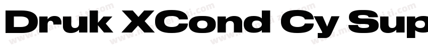 Druk XCond Cy Super字体转换